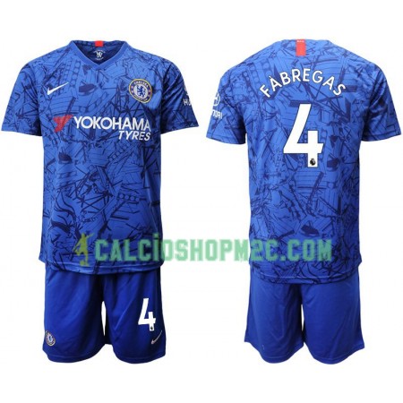 Chelsea Fabregas 4 Bambino Maglia Prima 2019/2020 Manica Corta (+ Pantaloncini)